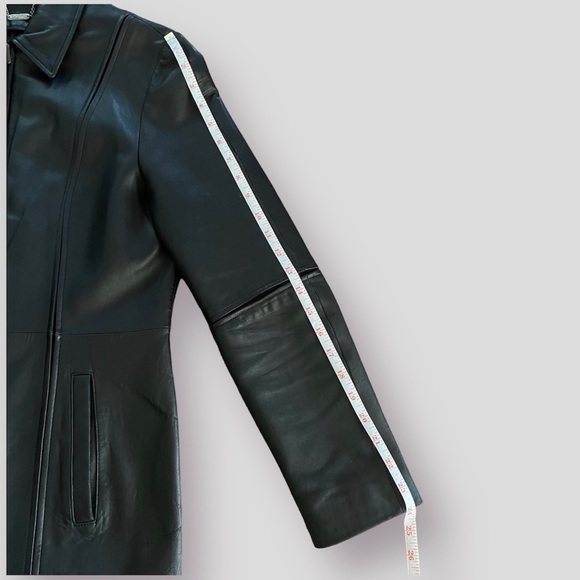 SOLD Black Vintage Danier Leather Jacket - Picture 13 of 16